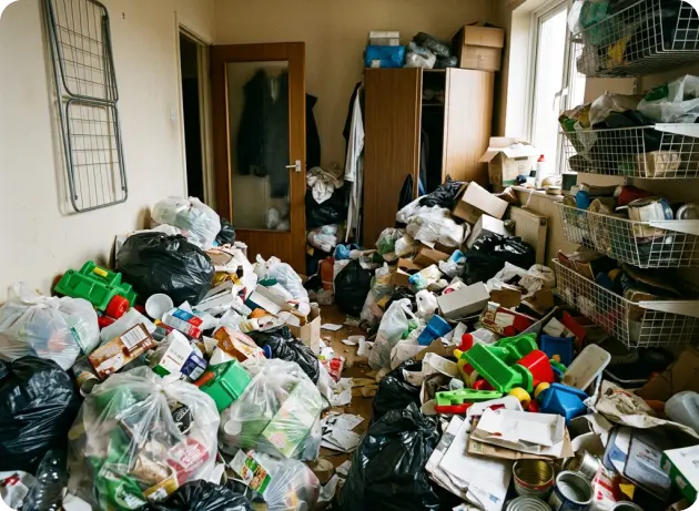 Divisão de casa de acumulador antes da limpeza